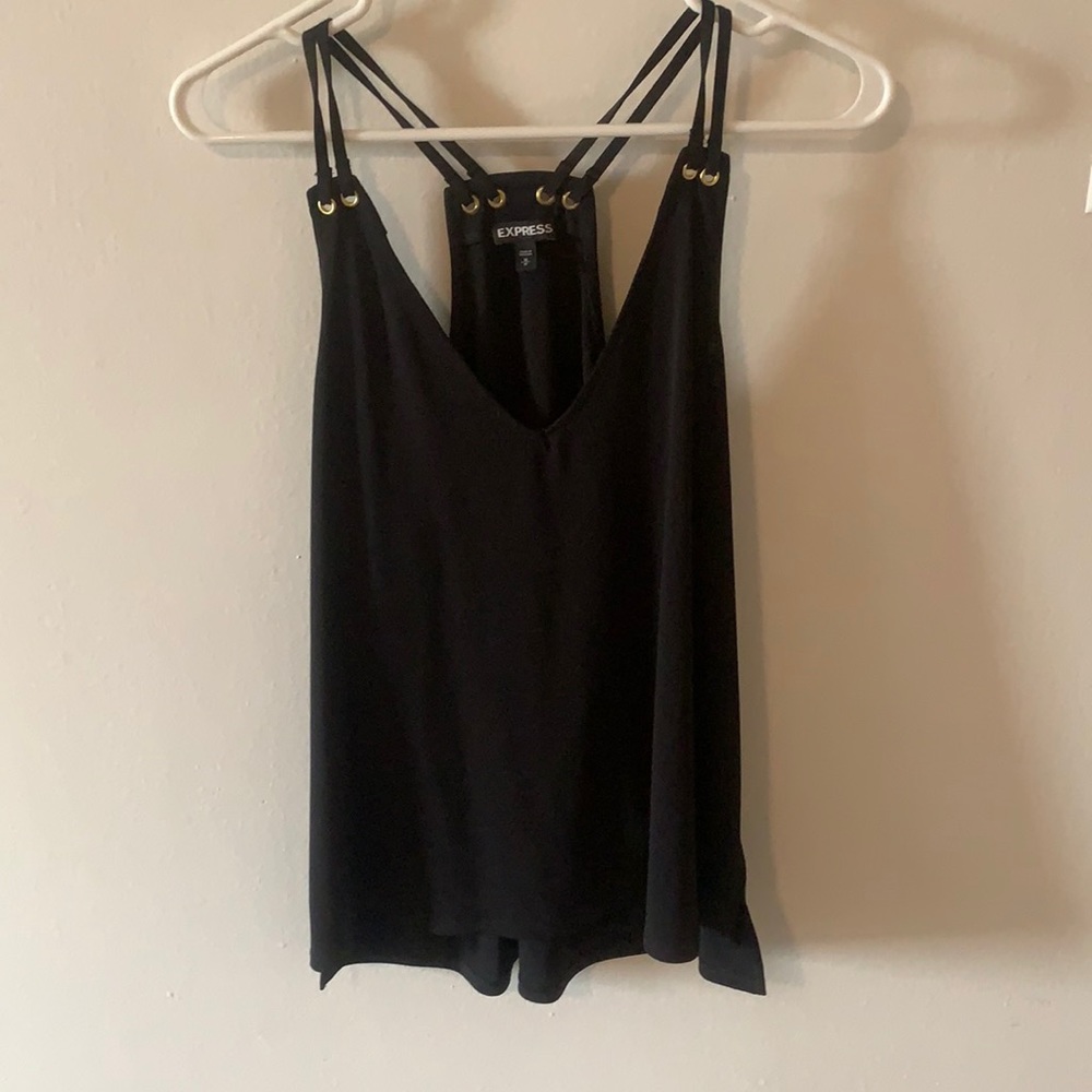 Loose Fitting Black Blouse.
